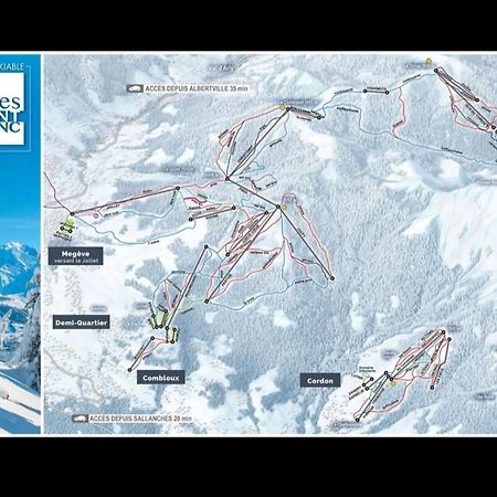 Studio Porte Du Mont Blanc Combloux Aux Pieds Des Pistes Exterior photo